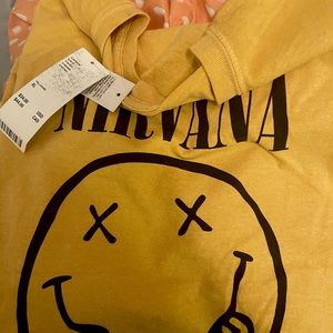 Nirvana oversized band tee NWT